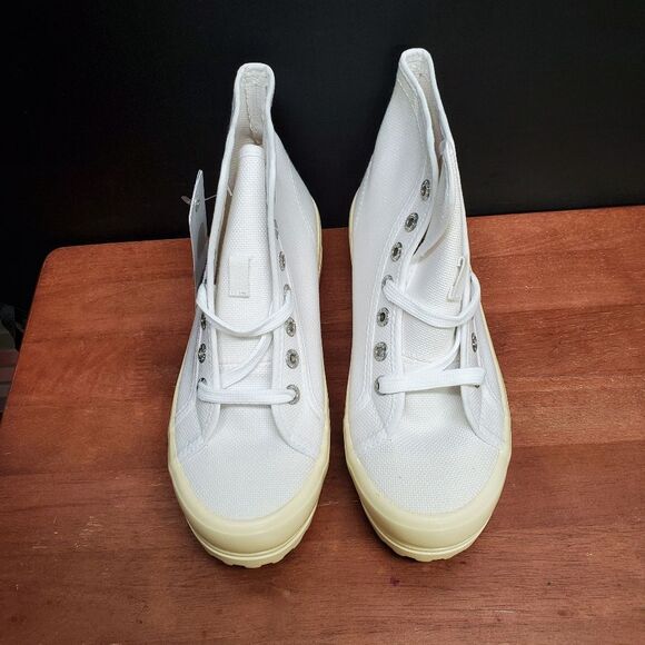 SUPERGA High Top Size 6 Alpina Shiny Gum 2341 Shoes Sneakers - Picture 4 of 12